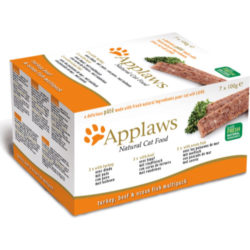 Applaws Pate Turkey Beef & Ocean Fish Multipack Adult Cat Food